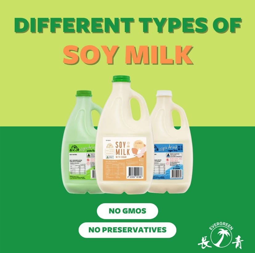 Start the day off with fresh soy milk - refreshing and suitable for the lactose intolerant, Evergreen Soy Milk is now available in store!